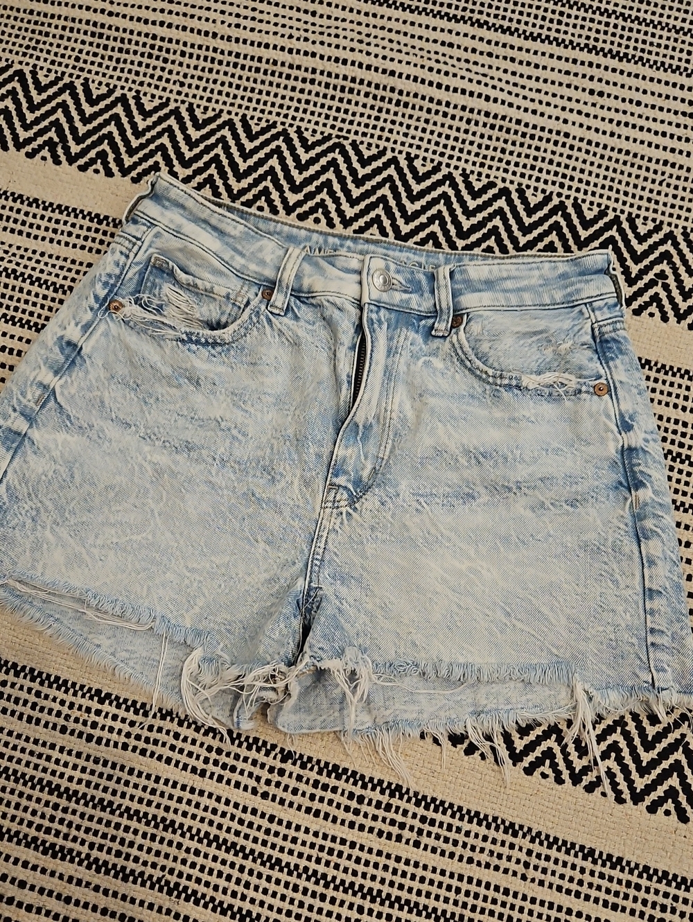American Eagle Outfitters Light Wash Denim Cutoff Shorts